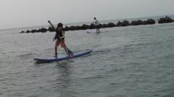 8/6AM SUP(サップ、スタンドアップパドル)体験スクール付きレンタル  鎌倉ハイサーフ