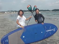 8/6PM SUP(サップ、スタンドアップパドル)体験スクール付きレンタル 鎌倉ハイサーフ