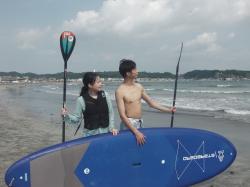 8/6PM SUP(サップ、スタンドアップパドル)体験スクール付きレンタル 鎌倉ハイサーフ