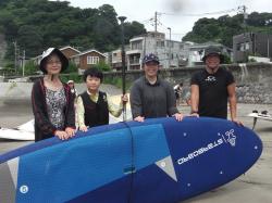 8/8 AM SUP(サップ、スタンドアップパドル)体験スクール付きレンタル  鎌倉ハイサーフ