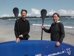 8/9 PM SUP(サップ、スタンドアップパドル)体験スクール付きレンタル  鎌倉ハイサーフ
