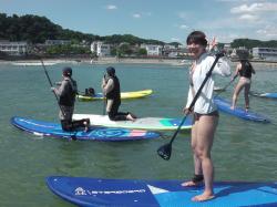 8/10 PM SUP(サップ、スタンドアップパドル)体験スクール付きレンタル  鎌倉ハイサーフ