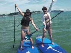 8/10 PM SUP(サップ、スタンドアップパドル)体験スクール付きレンタル  鎌倉ハイサーフ