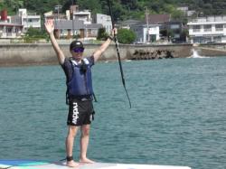 8/14  AM SUP(サップ、スタンドアップパドル)体験スクール付きレンタル 