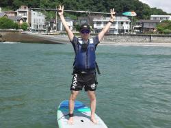 8/14  AM SUP(サップ、スタンドアップパドル)体験スクール付きレンタル 