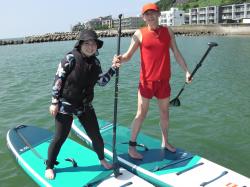 8/14  AM SUP(サップ、スタンドアップパドル)体験スクール付きレンタル 