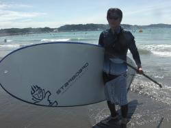8/17 AM SUP(サップ、スタンドアップパドル)体験スクール付きレンタル  鎌倉ハイサーフ