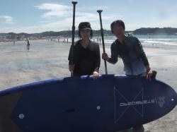 8/17 AM SUP(サップ、スタンドアップパドル)体験スクール付きレンタル  鎌倉ハイサーフ