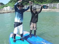 8/17 AM SUP(サップ、スタンドアップパドル)体験スクール付きレンタル  鎌倉ハイサーフ