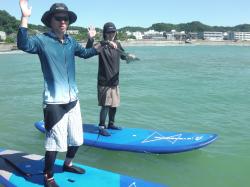 8/17 AM SUP(サップ、スタンドアップパドル)体験スクール付きレンタル  鎌倉ハイサーフ