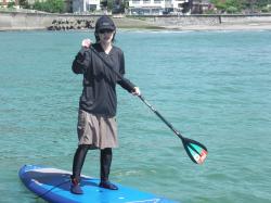 8/17 AM SUP(サップ、スタンドアップパドル)体験スクール付きレンタル  鎌倉ハイサーフ