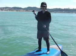 8/17 AM SUP(サップ、スタンドアップパドル)体験スクール付きレンタル  鎌倉ハイサーフ