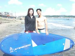 8/17 PM SUP(サップ、スタンドアップパドル)体験スクール付きレンタルサップ  鎌倉ハイサーフ