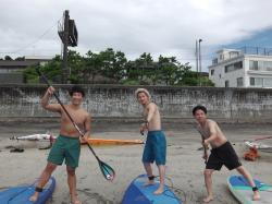 8/20 AM SUP(サップ、スタンドアップパドル)体験スクール付きレンタル  鎌倉ハイサーフ