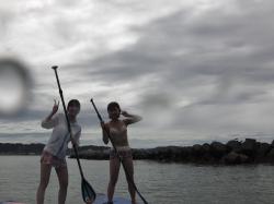 8/20 AM SUP(サップ、スタンドアップパドル)体験スクール付きレンタル  鎌倉ハイサーフ