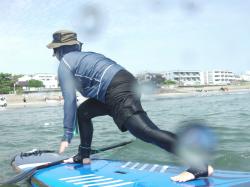 9/8  AM SUP(サップ、スタンドアップパドル)体験スクール