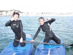 1/17 PM SUP(サップ、スタンドアップパドル)体験スクール付きレンタル  鎌倉ハイサーフ