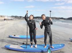 1/17 PM SUP(サップ、スタンドアップパドル)体験スクール付きレンタル  鎌倉ハイサーフ