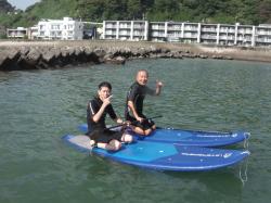 10/5 AM SUP(サップ 、スタンドアップパドル)体験スクール付きレンタル　鎌倉ハイサーフ