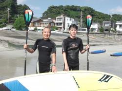 10/5 AM SUP(サップ 、スタンドアップパドル)体験スクール付きレンタル　鎌倉ハイサーフ