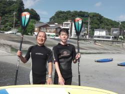 10/5 AM SUP(サップ 、スタンドアップパドル)体験スクール付きレンタル　鎌倉ハイサーフ