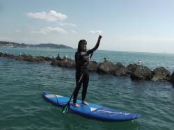 10/10 PM SUP(サップ、スタンドアップパドル)体験スクール付きレンタル  鎌倉ハイサーフ