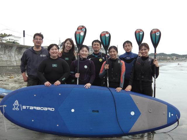 11/1 AM SUP(サップ、スタンドアップパドル)体験スクール付きレンタル  鎌倉ハイサーフ