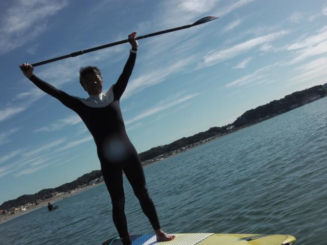 11/4 AM SUP(サップ、スタンドアップパドル)体験スクール付きレンタル  鎌倉ハイサーフ
