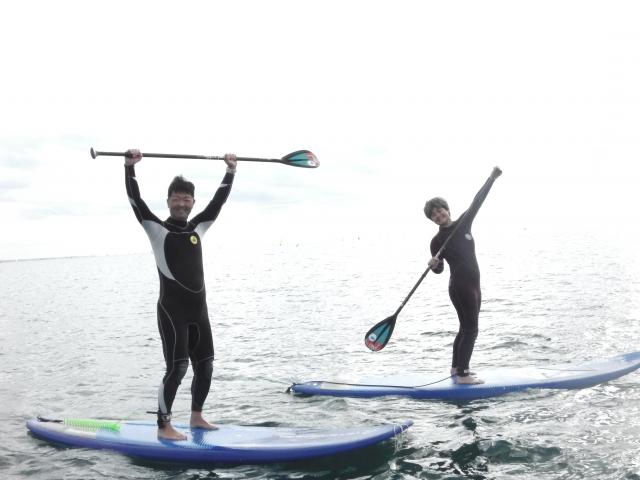 11/16 AM SUP(サップ、スタンドアップパドル)体験スクール付きレンタル  鎌倉ハイサーフ