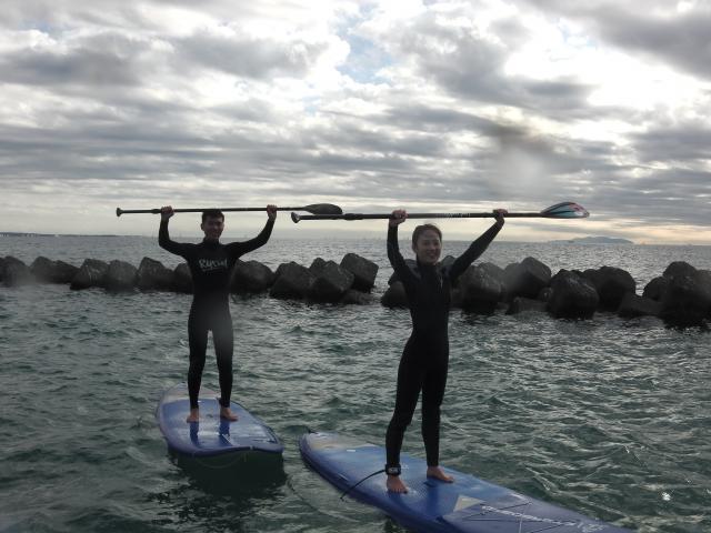 11/22 PM SUP(サップ、スタンドアップパドル)体験スクール付きレンタル  鎌倉ハイサーフ