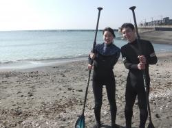 3/9AM SUP(サップ、スタンドアップパドル)体験スクール付きレンタル 鎌倉ハイサーフ