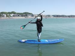 4/30 AM SUP(サップ、スタンドアップパドル)体験スクール付きレンタル  鎌倉ハイサーフ