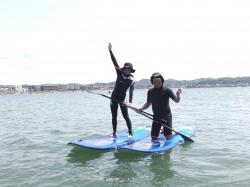 5/5 AM SUP(サップ、スタンドアップパドル)体験スクール付きレンタル  鎌倉ハイサーフ