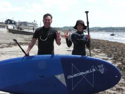 5/5 AM SUP(サップ、スタンドアップパドル)体験スクール付きレンタル  鎌倉ハイサーフ
