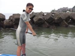 6/8 AM SUP(サップ、スタンドアップパドル)体験スクール付きレンタル   鎌倉ハイサーフ