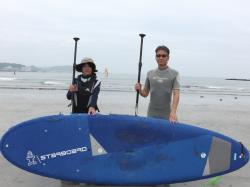 6/8 AM SUP(サップ、スタンドアップパドル)体験スクール付きレンタル   鎌倉ハイサーフ
