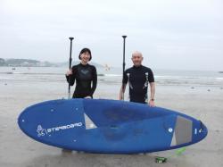 6/8 AM SUP(サップ、スタンドアップパドル)体験スクール付きレンタル   鎌倉ハイサーフ