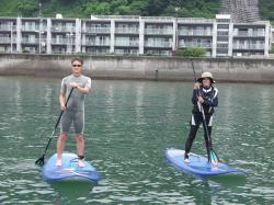 6/8 AM SUP(サップ、スタンドアップパドル)体験スクール付きレンタル   鎌倉ハイサーフ