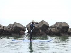 6/8 AM SUP(サップ、スタンドアップパドル)体験スクール付きレンタル   鎌倉ハイサーフ
