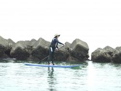 6/8 AM SUP(サップ、スタンドアップパドル)体験スクール付きレンタル   鎌倉ハイサーフ