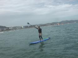 6/15 PM SUP(サップ、スタンドアップパドル)体験スクール付きレンタル  鎌倉ハイサーフ