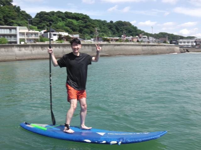 6/27 AM SUP(サップ、スタンドアップパドル)体験スクール付きレンタル   鎌倉ハイサーフ