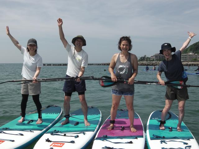 6/28 AM SUP(サップ、スタンドアップパドル)体験スクール付きレンタル  鎌倉ハイサーフ