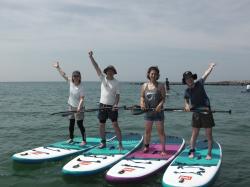 6/28 AM SUP(サップ、スタンドアップパドル)体験スクール付きレンタル  鎌倉ハイサーフ
