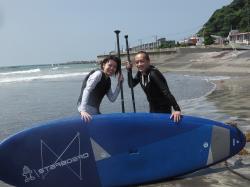 7/4 AM SUP(サップ、スタンドアップパドル)体験スクール付きレンタル   鎌倉ハイサーフ