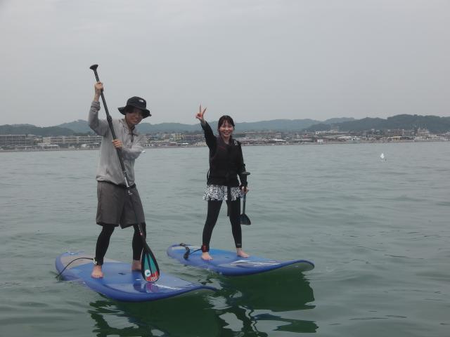 7/5 pm SUP(サップ、スタンドアップパドル)体験スクール付きレンタル  鎌倉ハイサーフ