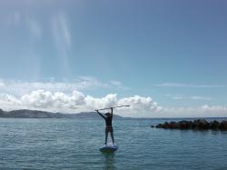 ７/10 AM SUP(サップ、スタンドアップパドル)体験スクール付きレンタル  鎌倉ハイサーフ