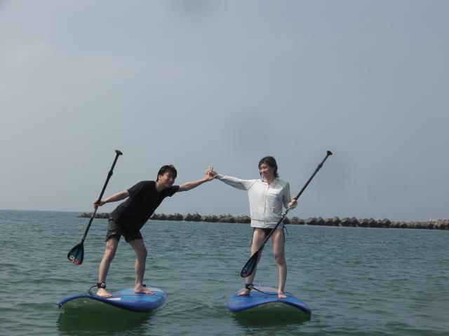 7/8 AM SUP(サップ、スタンドアップパドル)体験スクール付きレンタル  鎌倉ハイサーフ