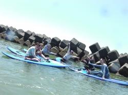 7/25 AM SUP(サップ、スタンドアップパドル)体験スクール付きレンタル  鎌倉ハイサーフ