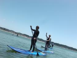 7/25 AM SUP(サップ、スタンドアップパドル)体験スクール付きレンタル  鎌倉ハイサーフ